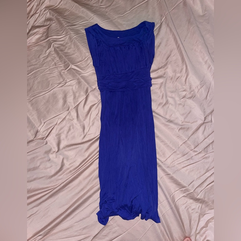 Blue mid dress